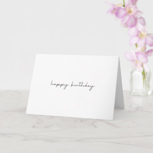 Einfache Inside Überraschung glücklich Geburtstag Karte