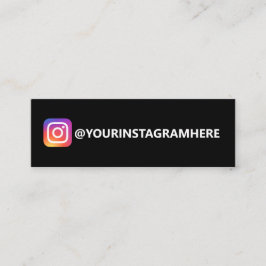 EINFACHE INSTAGRAM MINI-GESCHÄFTSKARTE MINI VISITENKARTE