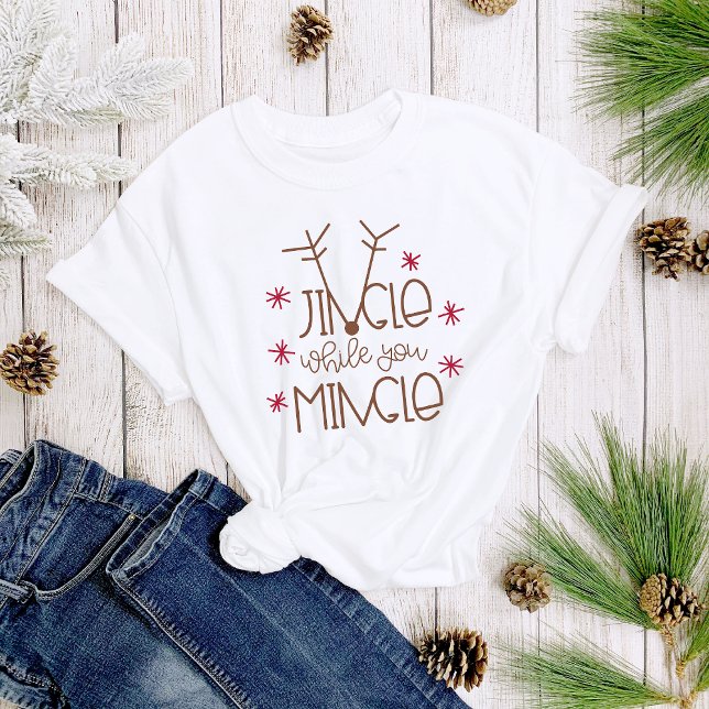 Einfache Jingle, während Sie Weihnachten Frauen mi T-Shirt (Von Creator hochgeladen)