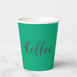Einfache Kaffee-Pastel-Tassen Pappbecher