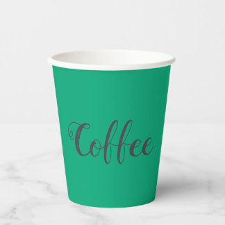 Einfache Kaffee-Pastel-Tassen Pappbecher