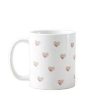 Einfache Kaffeetasse mit rosa Herz
