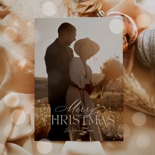 Einfache Kalligrafie Schrift Moderne Minimalistisc Feiertagskarte