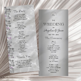 Einfache Kalligrafie-SkriptWedding Programm