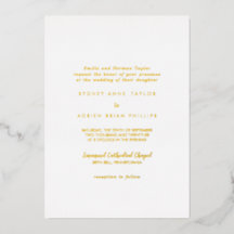 Einfache Kalligrafie Traditionelles HochzeitGold