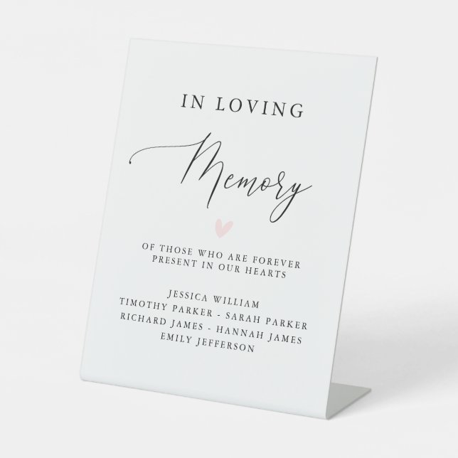 Einfache kalligrafische Darstellung rustikale Hoch Sockelschild (Vorderseite)