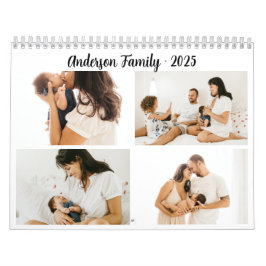 Einfache Kalligraphie-FotoCollage kreieren Sie Ihr Kalender