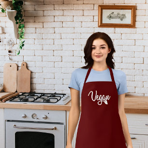 Einfache Kalligraphie Vegan Schürze