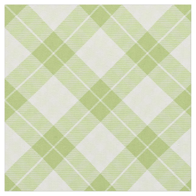 Einfache Karierte Unisex-Muster leuchten grün rust Stoff (Nahaufnahme)