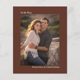 Einfache Kastanienbraun-HAUSHALT Hochzeitsfeier Fo