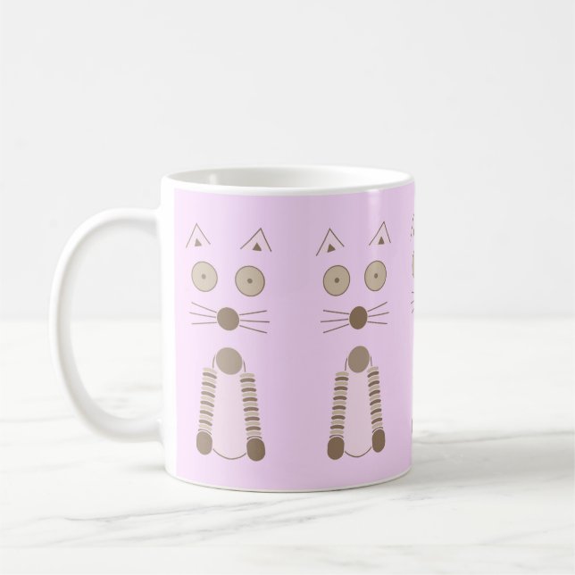 Einfache Katze Kaffeetasse (Links)