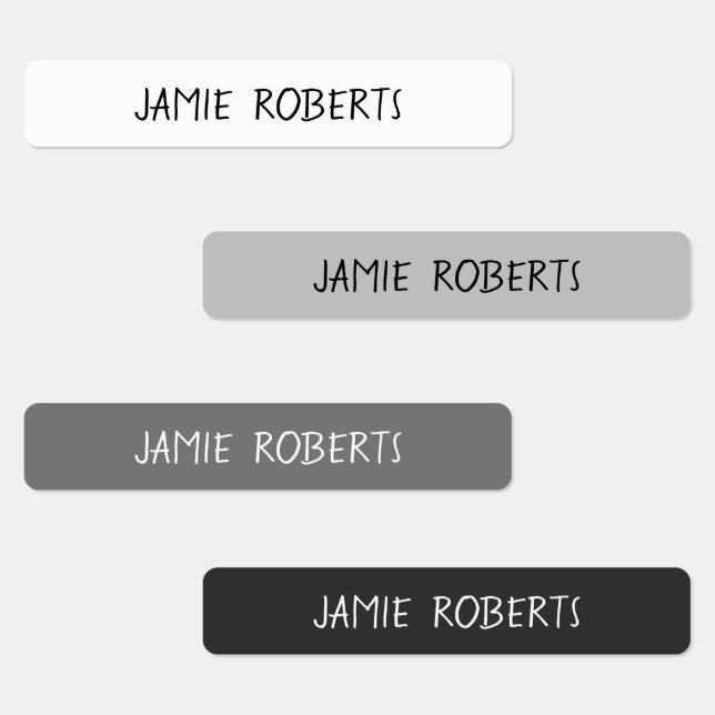 Einfache Kinder Wassersicherer Name Etiketten (Gruppe)