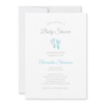 Einfache Kinderdusche Wertvolle Blue Footprints