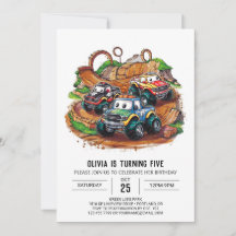 Einfache Kindermonster-Lkw Geburtstag