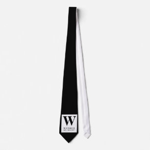 Einfache klare schwarze minimalistische Hochzeit Krawatte