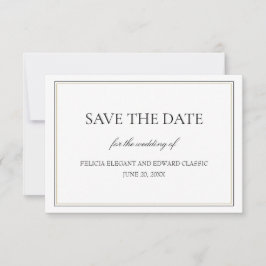 Einfache klassische Ankündigung Datum freihalten