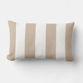 Einfache klassische Beige Cabana Streifen Kissen K