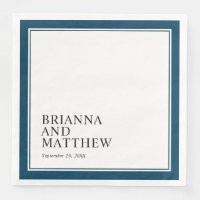 Einfache klassische Doppelrahmen in Navy Blue