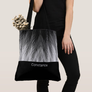 Einfache, klassische Feathers Mit Monogramm Tote B Tasche