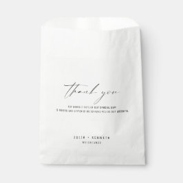 Einfache klassische Hochzeit Vielen Dank für Ihre Geschenktütchen