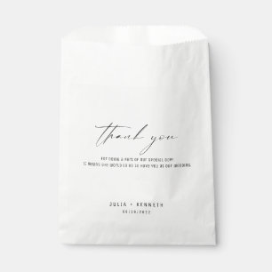 Einfache klassische Hochzeit Vielen Dank für Ihre  Geschenktütchen