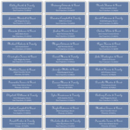 Einfache klassische Script-Adresse für Hochzeiten Aufkleber