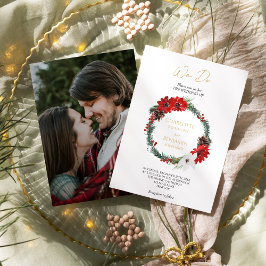 Einfache klassische Weihnachten wir machen Foto Ho Einladung