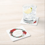 Einfache klassische Weihnachtsfeier Rechteckiger Pappuntersetzer<br><div class="desc">Dieser klassische Untersetzer aus Weihnachts-Hochzeitszitat bietet einen klaren, hellen Hintergrund mit schlichten, minimalistischen Schwarz-Gold-Schriften und handgeschriebenen Kalligrafieakzenten. Schmuckstücke von schönen und klassischen grünen und roten Weihnachtskränzen mit zarten goldenen Elementen schaffen eine perfekte Winterurlaubsästhetik und bewahren gleichzeitig eine glänzende Eleganz für Ihre Weihnachtsfeier oder andere besondere Ereignisse. Wie bei allen unseren...</div>