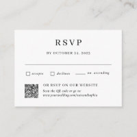 Einfache Kombo Traditionelle Hochzeit und QR Code 