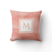 Einfache Korallenrosa Subtile Marmor Modernes Mono