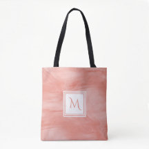 Einfache Korallenrosa Subtile Marmor Modernes Mono
