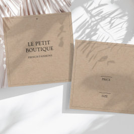 Einfache Kraft Closing Square Hang Price-Tag