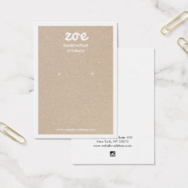 Einfache Kraft Earring Display Card