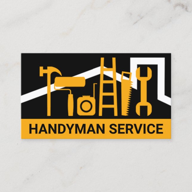 Einfache kreative Handyman-Tools - Dachfenster Visitenkarte (Vorderseite)