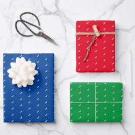 Einfache Kreise Muster für helle Farben Geschenkpapier Set