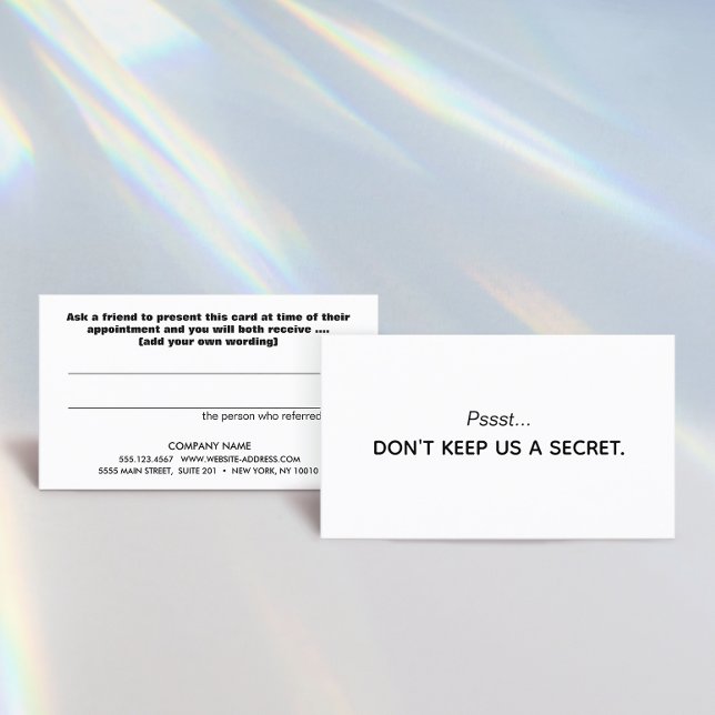 Einfache Kundenkarte Empfehlungskarte (Von Creator hochgeladen)