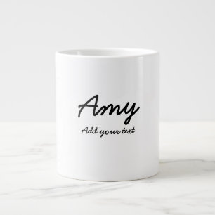 einfache, kundenspezifische Bezeichnung monogram c Jumbo-Tasse