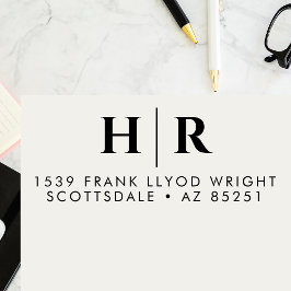 Einfache kundenspezifische Rücksendeadresse für da Permastempel