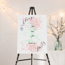 Einfache Kunst der Rosenhochzeit-Schaumstoffplatte