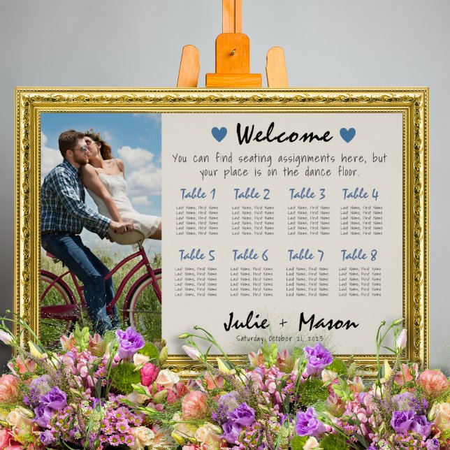Einfache Künstlerische Hochzeitskarte 36"x24" Poster (Von Creator hochgeladen)