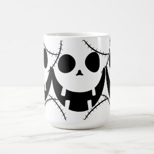 Einfache Kürbisgesicht Halloween-Jack-o-Laternen Kaffeetasse
