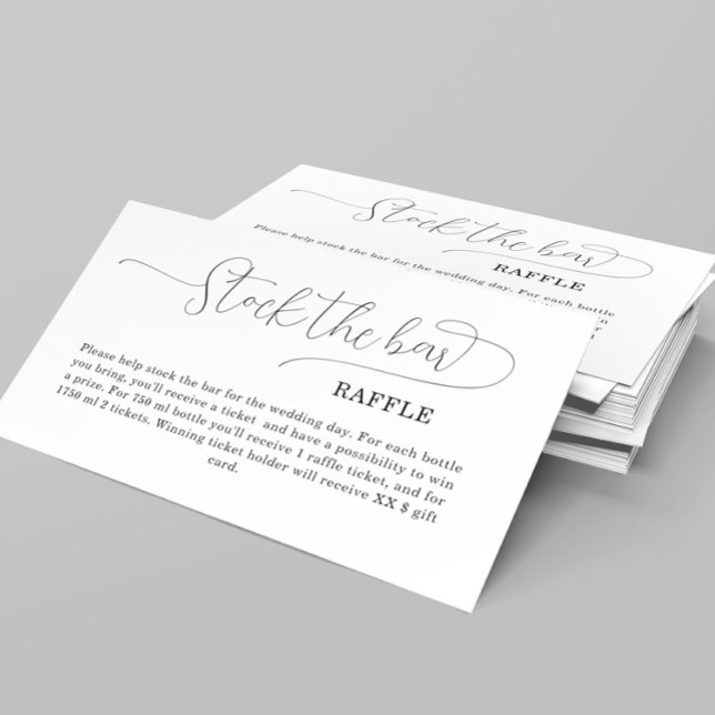 Einfache Lagerung des Bar im Brautparty Begleitkarte (Von Creator hochgeladen)