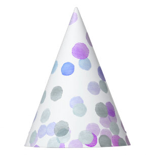 Einfache Launen Mädchenhafte Pastell-Tupfen Aquare Partyhütchen