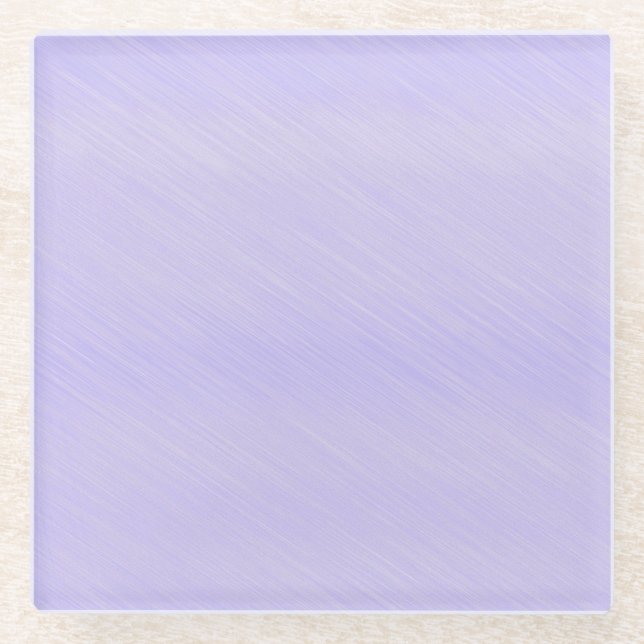 Einfache Lavendel Glasuntersetzer (Vorderseite)