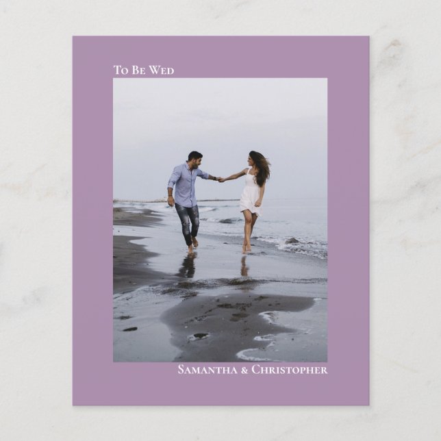 Einfache Lavendel-HAUSHALT für Hochzeiten Foto Ein (Vorderseite)