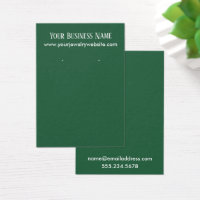 Einfache Leaf Green Oring Holder Display Cards