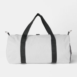 Einfache, leicht graue, kleine Duffel-Tasche, gedr Duffle Bag