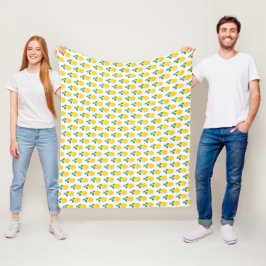 Einfache Lemonen Fleecedecke