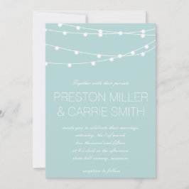 Einfache Lichterkette für Hochzeiten| Hochzeit Einladung