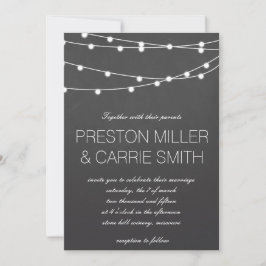 Einfache Lichterkette für Hochzeiten| Hochzeit Einladung